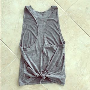 Nike Medalist DRI-FIT split back tank top gray